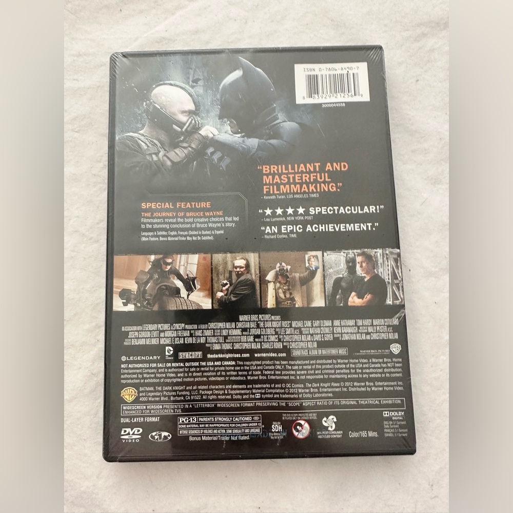 New - The Dark Knight Rises - DVD🦇🦇🦇‎ - Picture 2 of 2